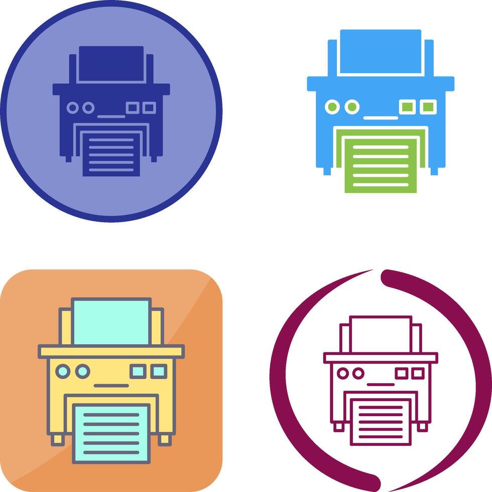Printer Icon Design vector
