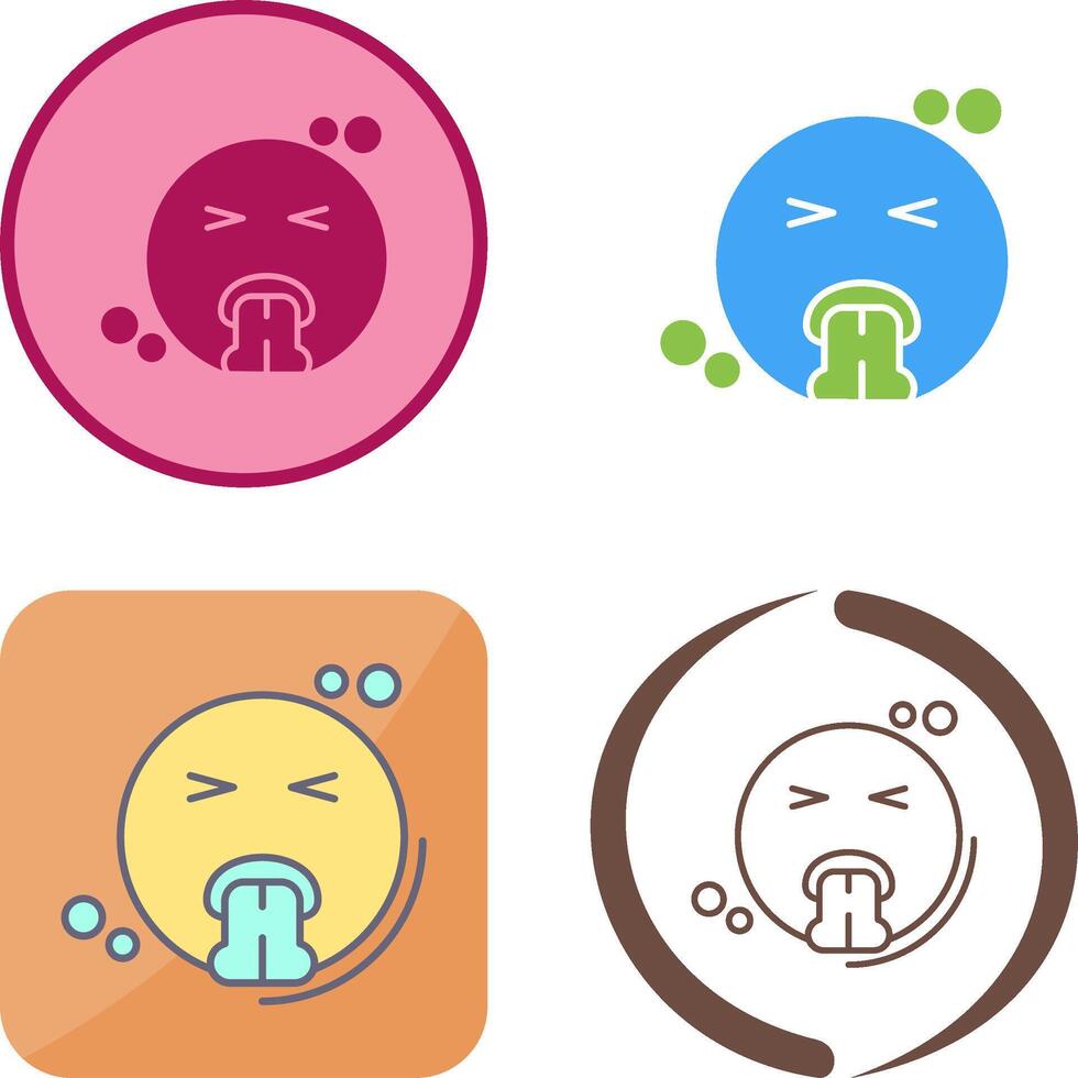 Vomit Icon Design vector