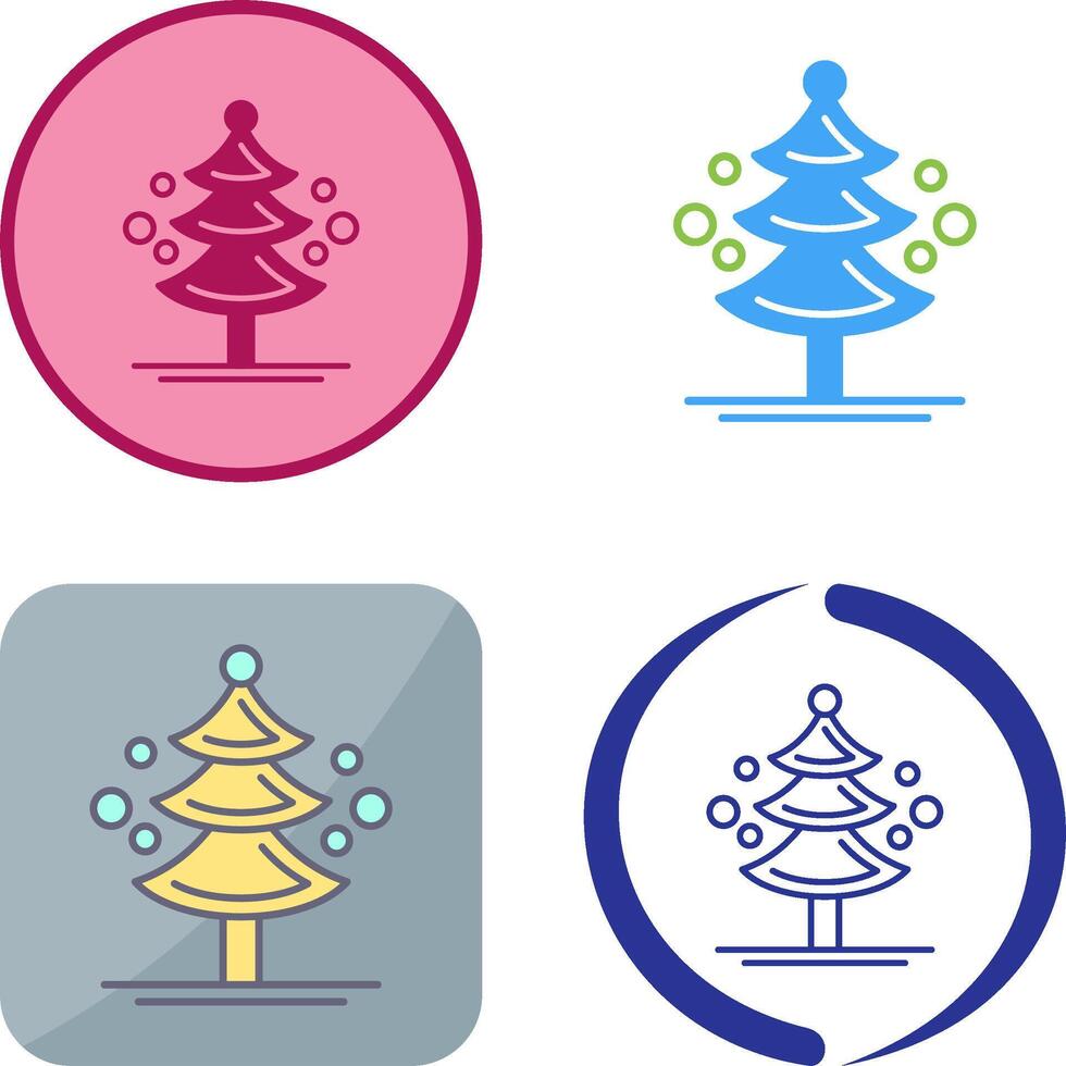 Pine Tree Icon Design vector