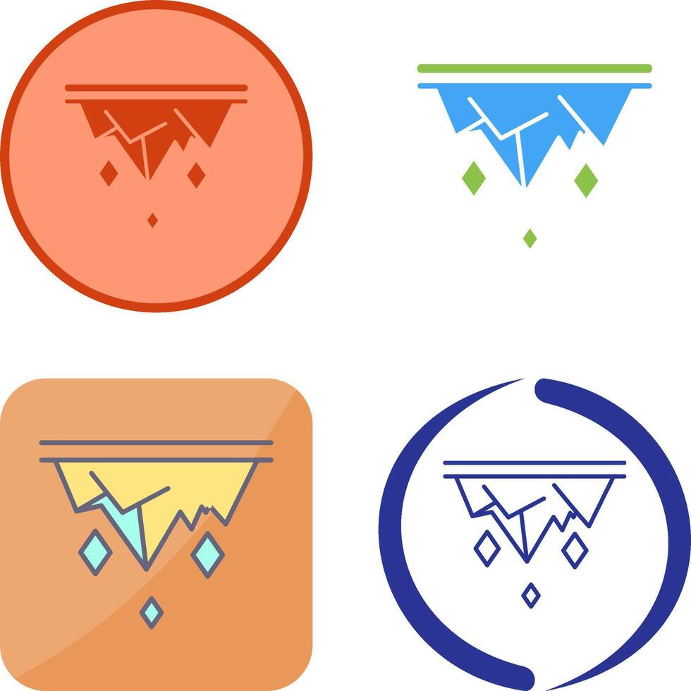Icicle Icon Design vector