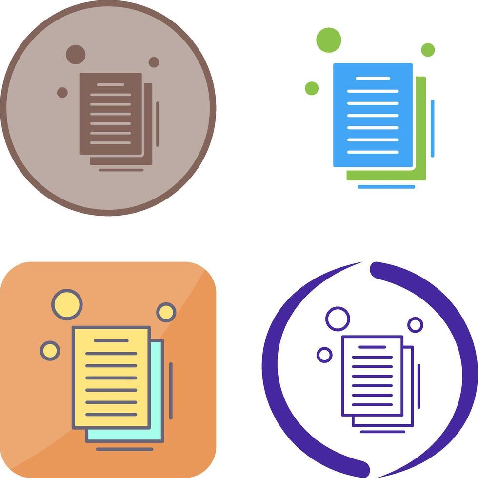 Document Icon Design vector