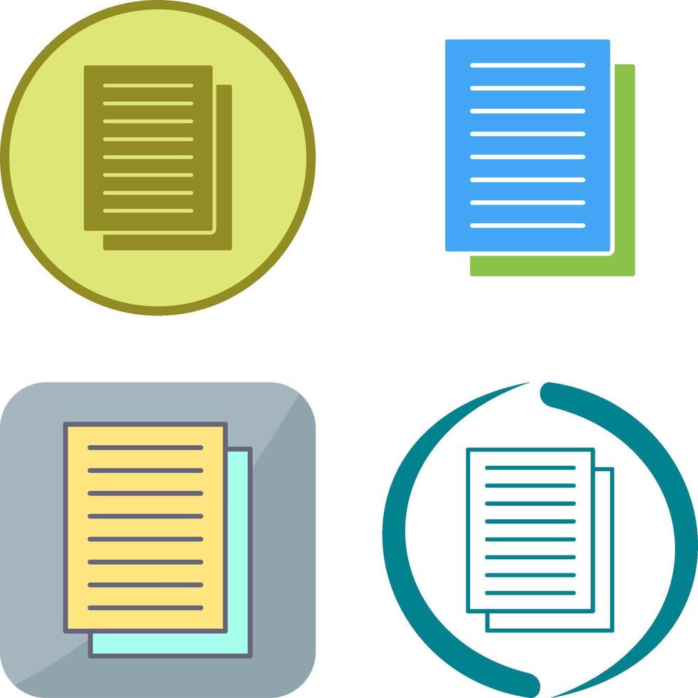 Document Icon Design vector