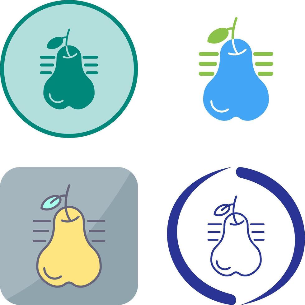 Pear Icon Design vector