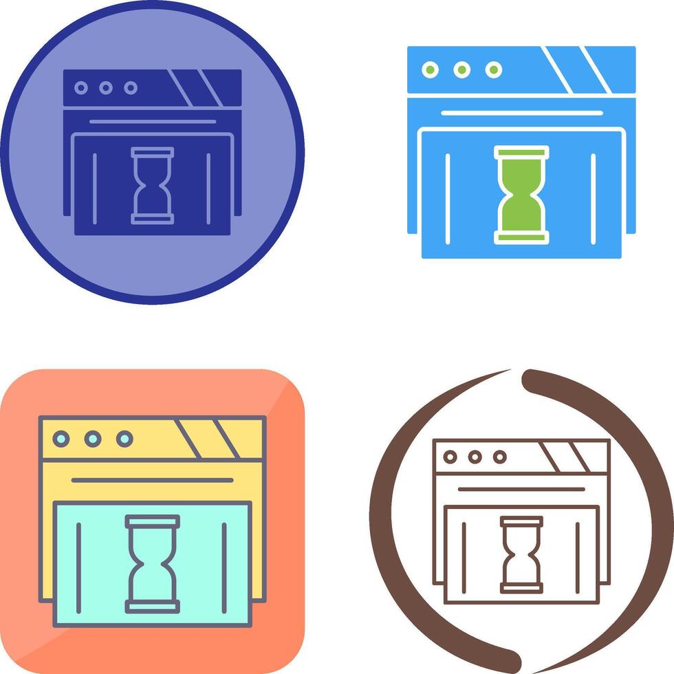 Waiting Icon Design vector
