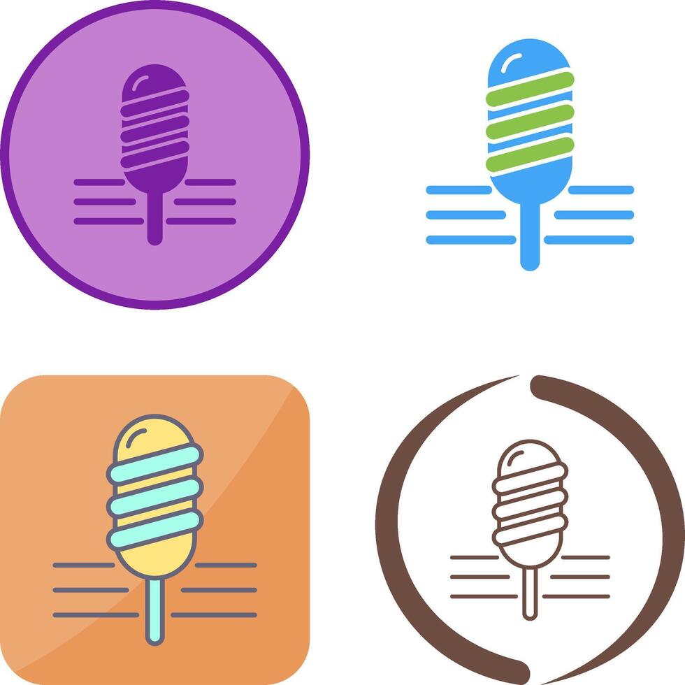 Popsicle Icon Design vector
