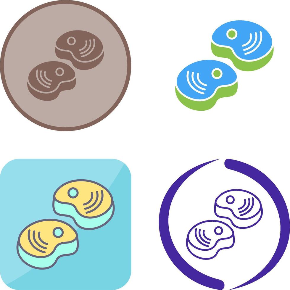 Steak Icon Design vector