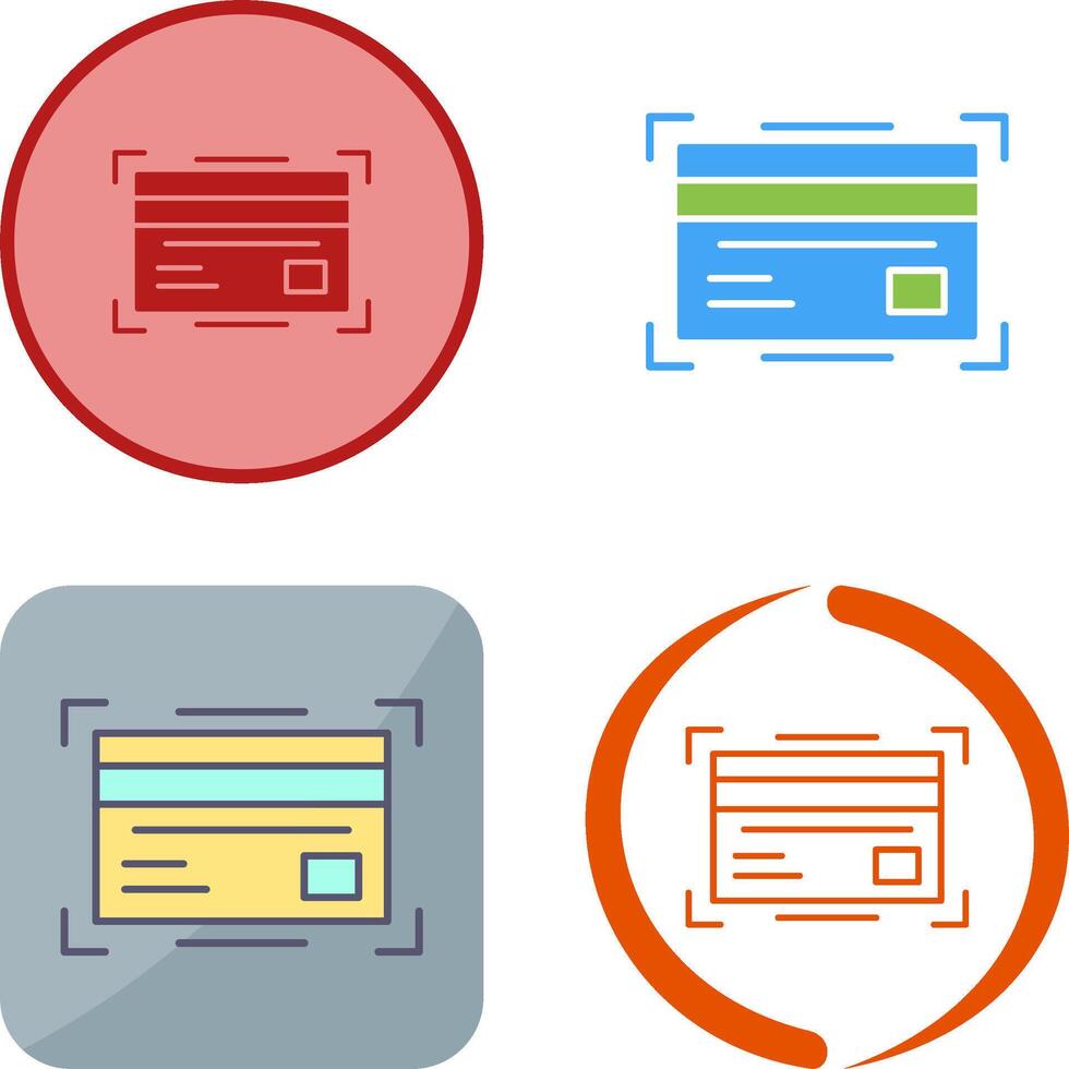 Credit Card Icon Design vector