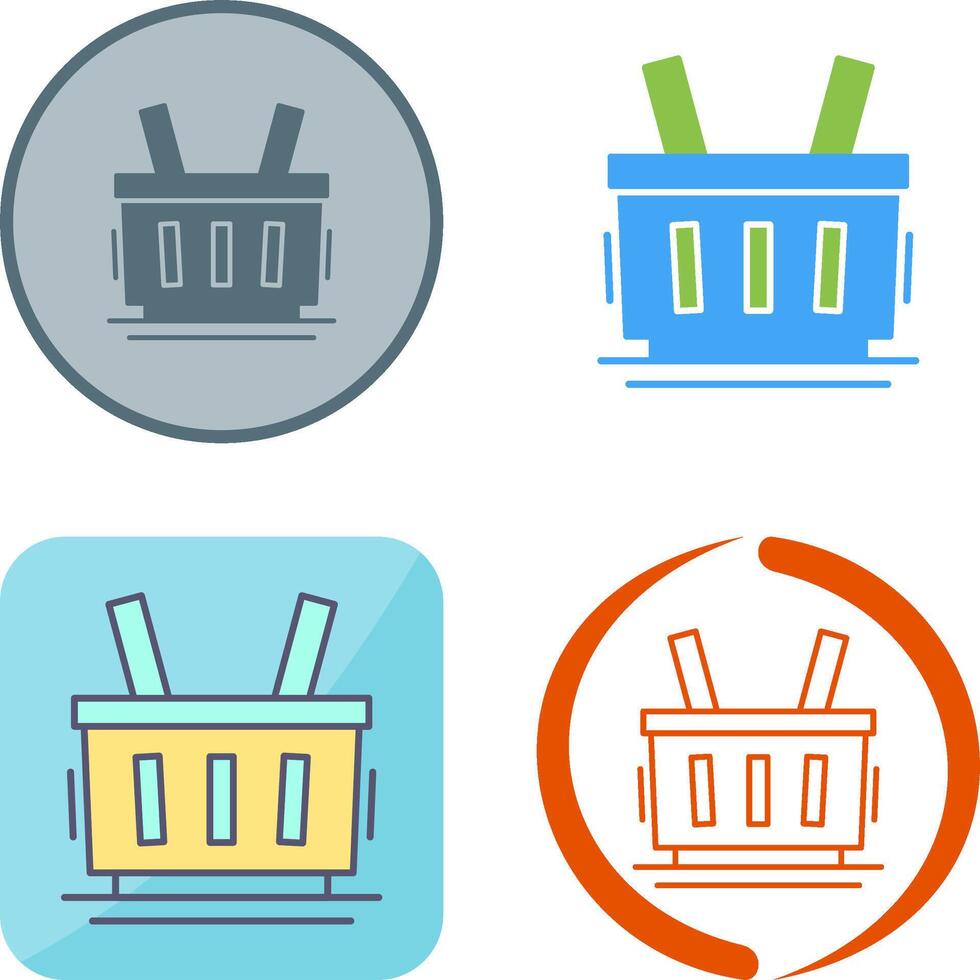 Shopping Basket Icon Design vector