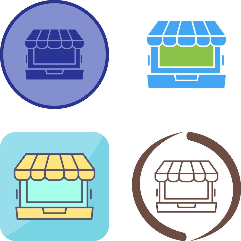 Online Shopping Icon Design vector