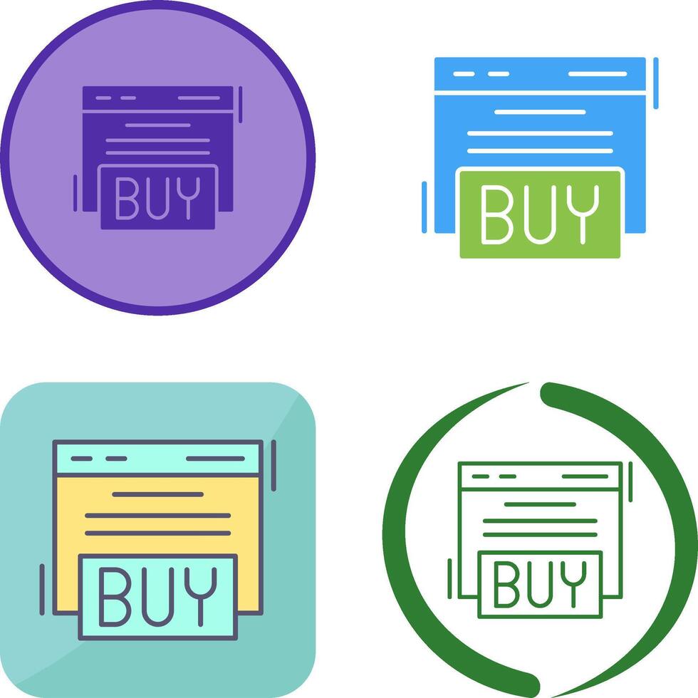 Buy Icon Design vector