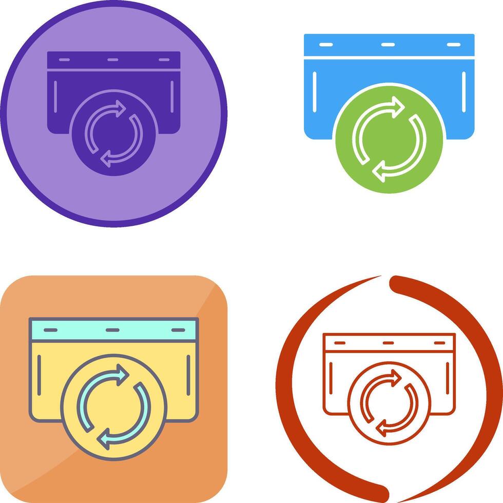 Refresh Icon Design vector