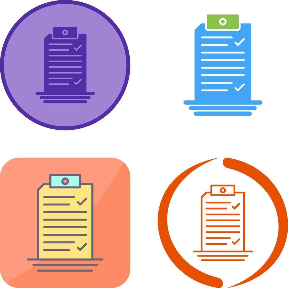 Check List Icon Design vector