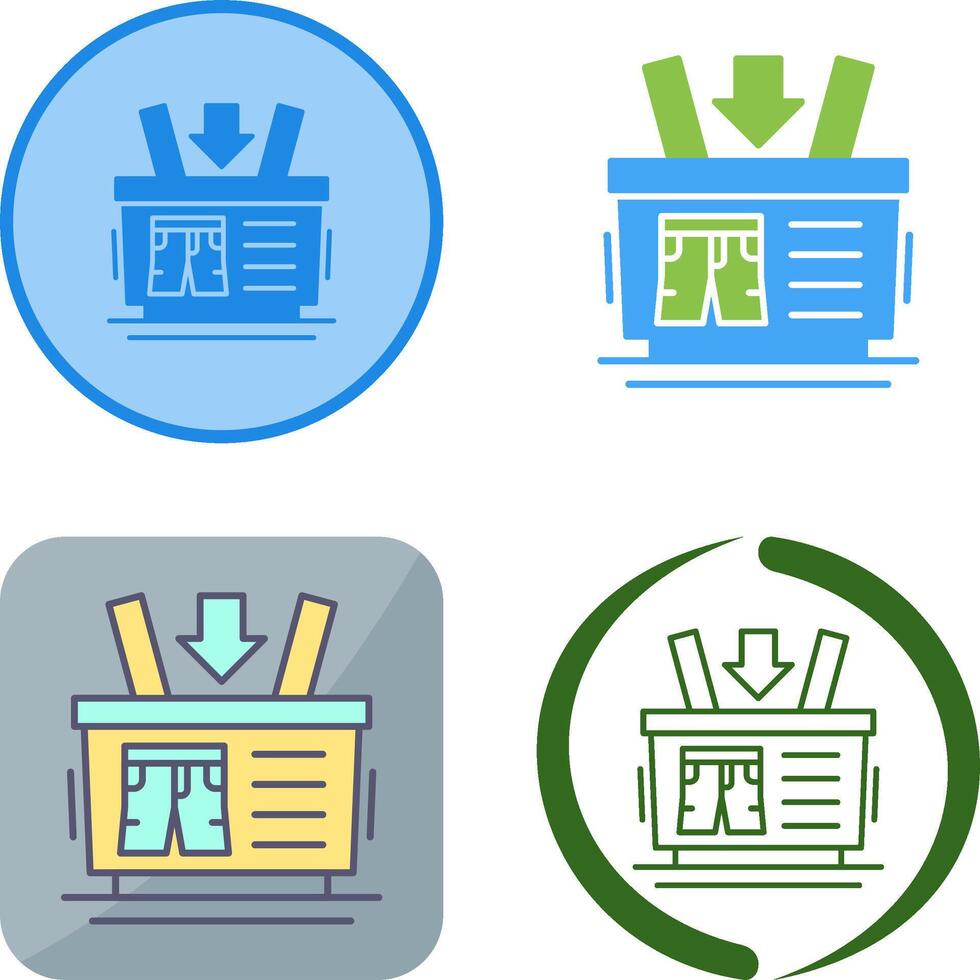 Shopping Basket Icon Design vector