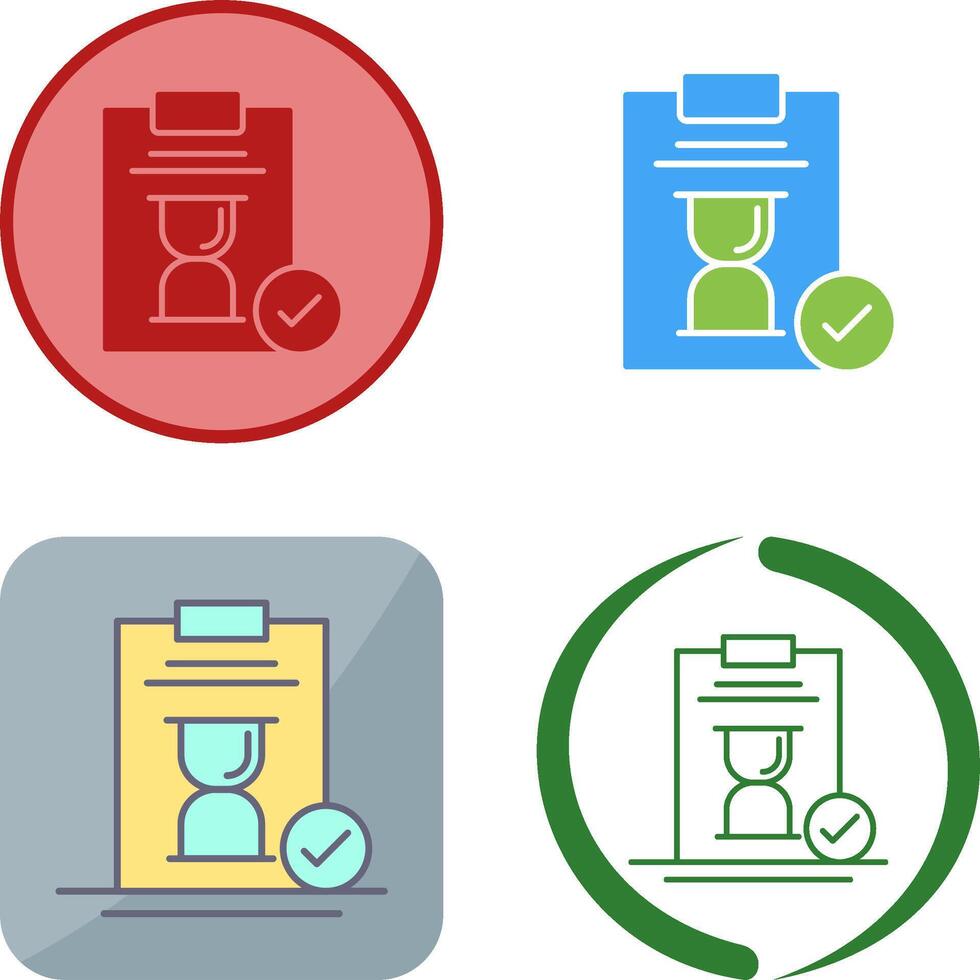 Hourglass Icon Design vector