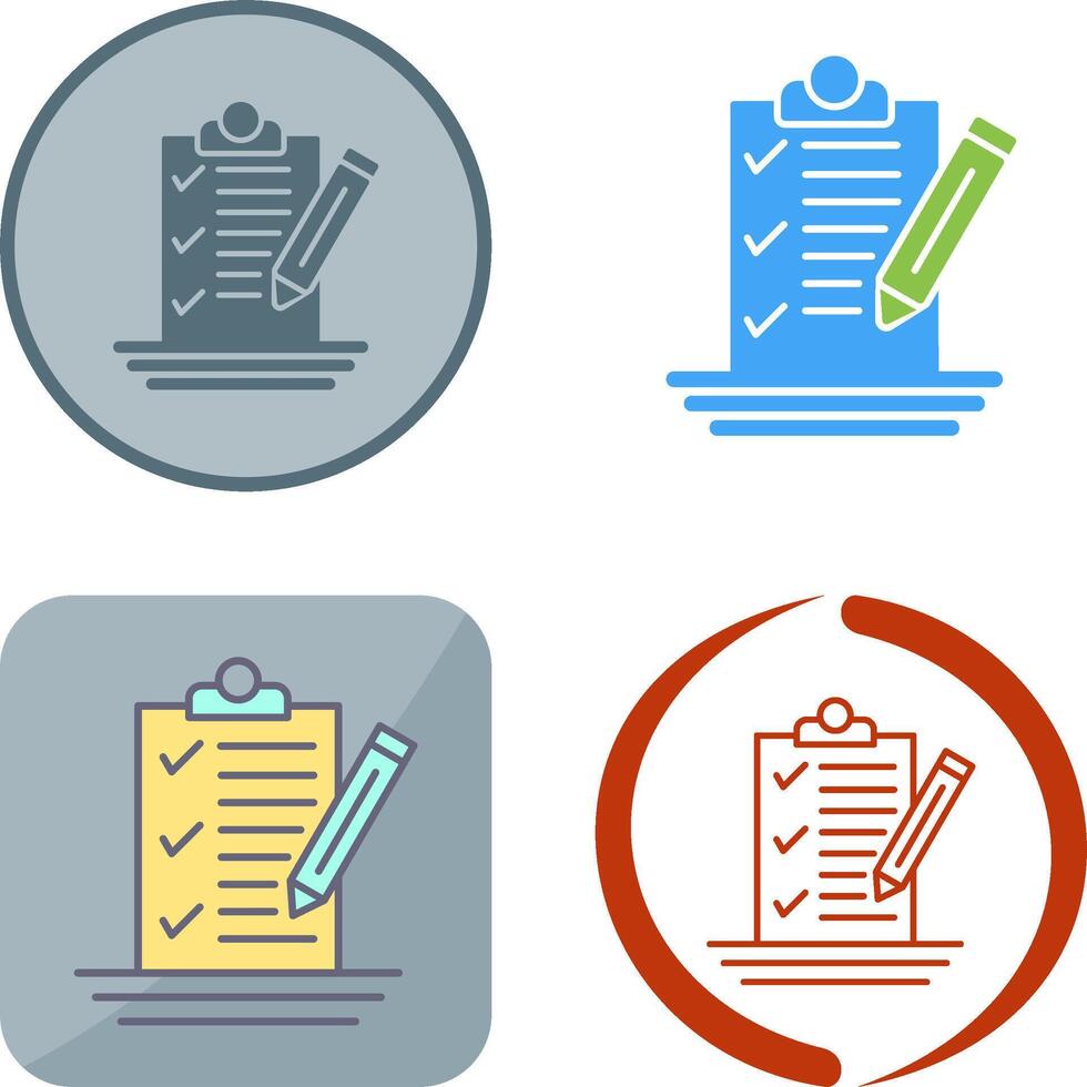 Check List Icon Design vector