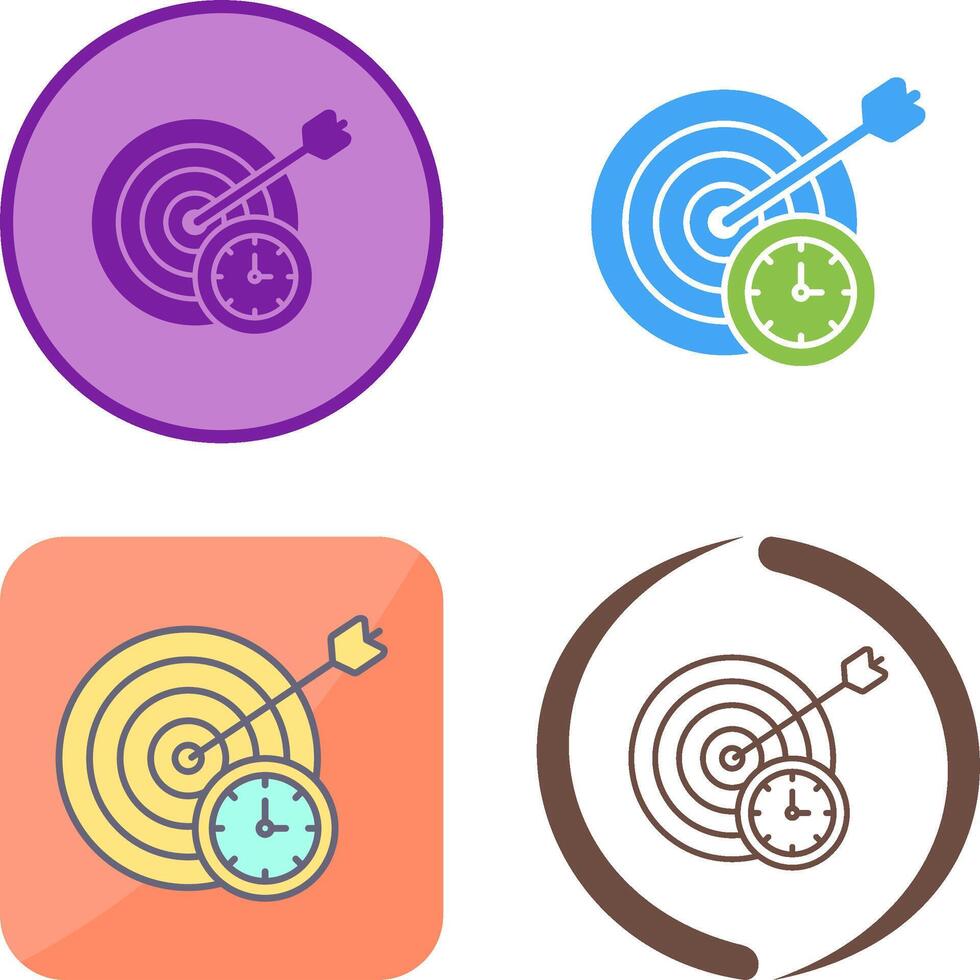 In Time Icon Design vector