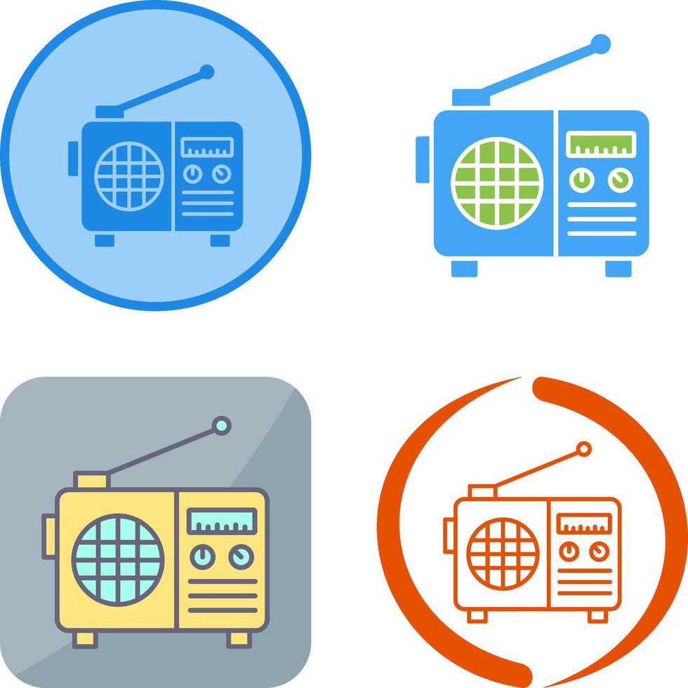 Radio Icon Design vector