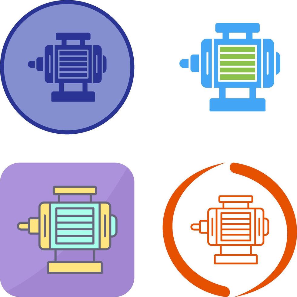 ELectric Motor Icon Design vector
