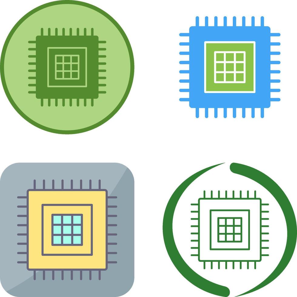 Processor Icon Design vector