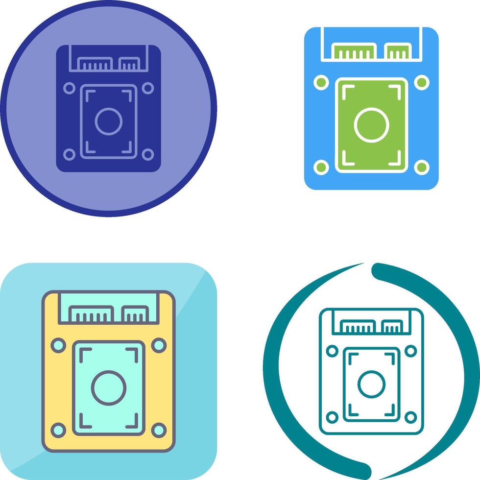 Ssd Icon Design vector