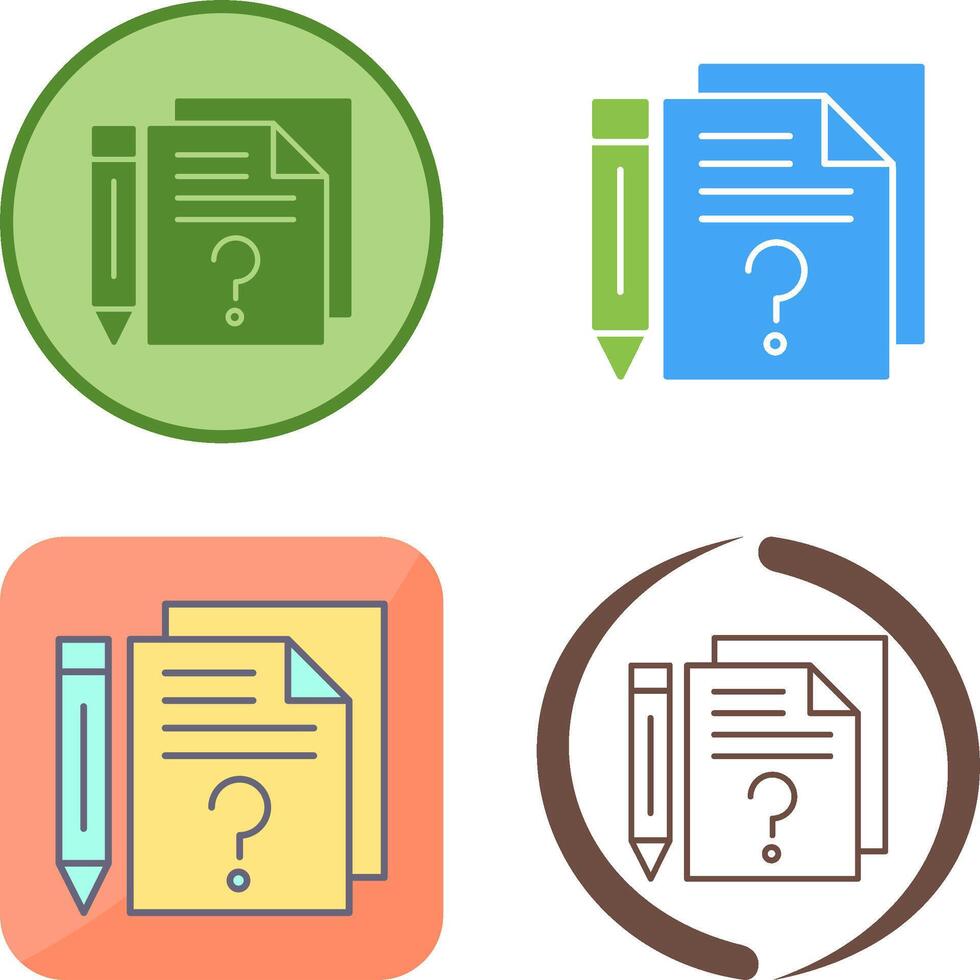 Question Icon Design vector