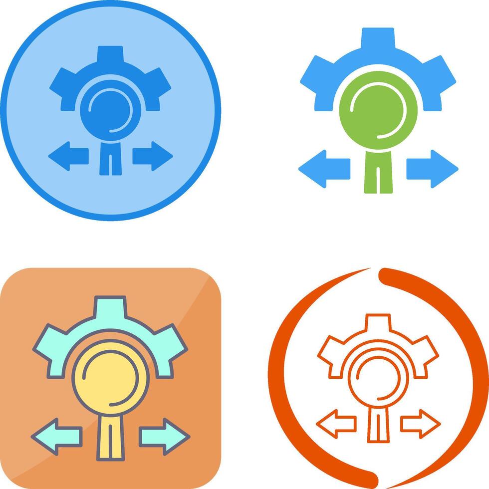 Research and Development Icon Design vector