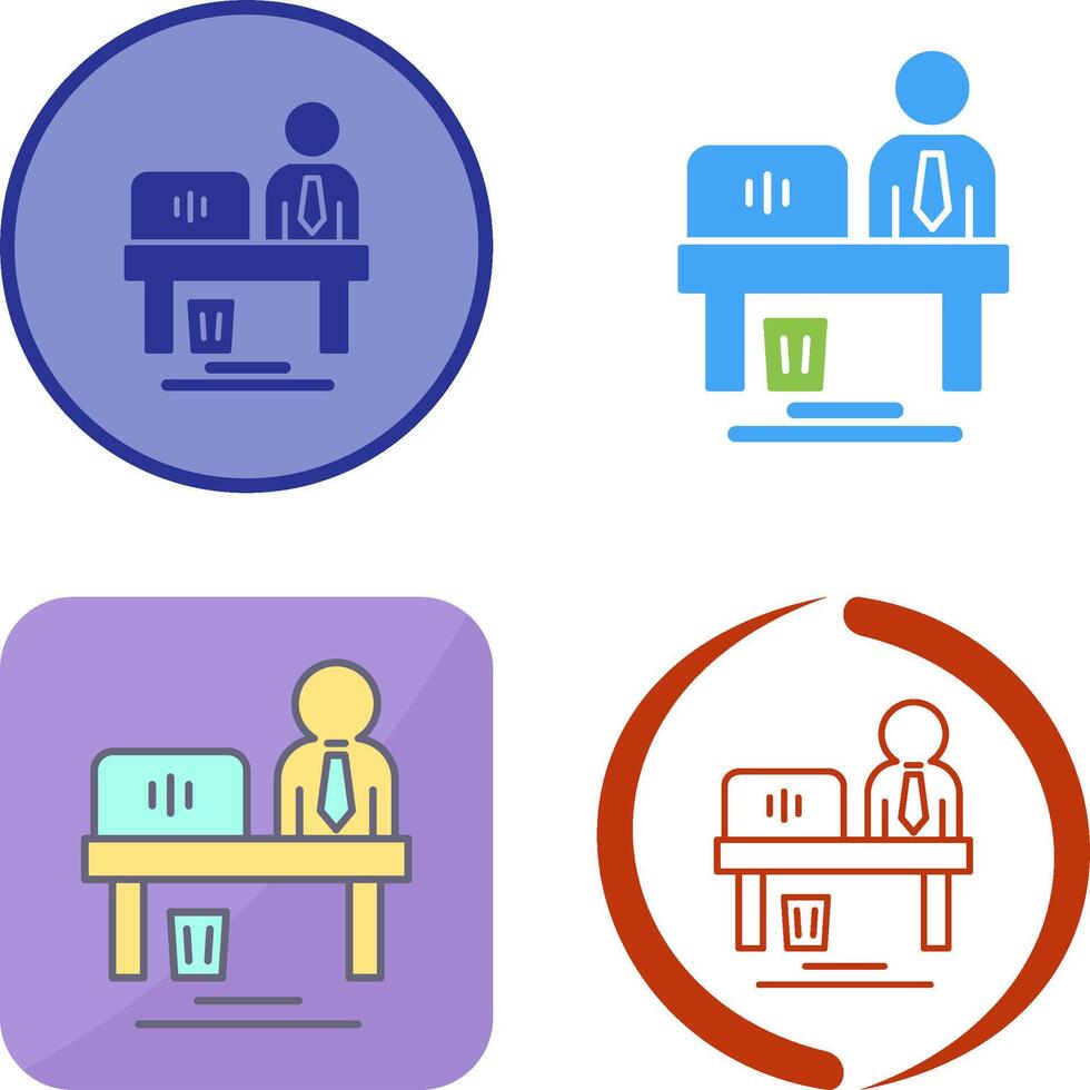 Worker Icon Design vector
