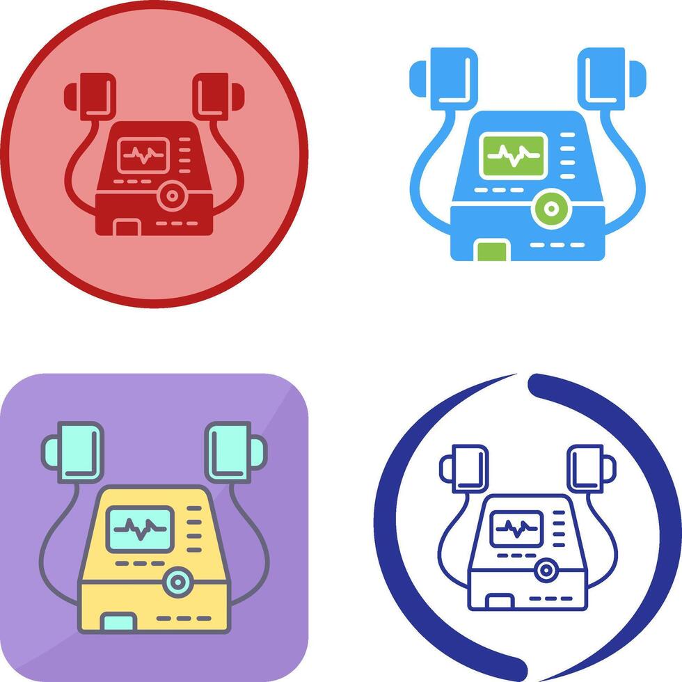 Defribillator Icon Design vector