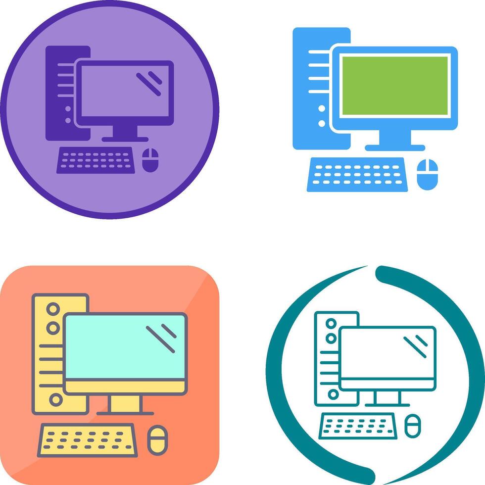 Computer Icon Design vector