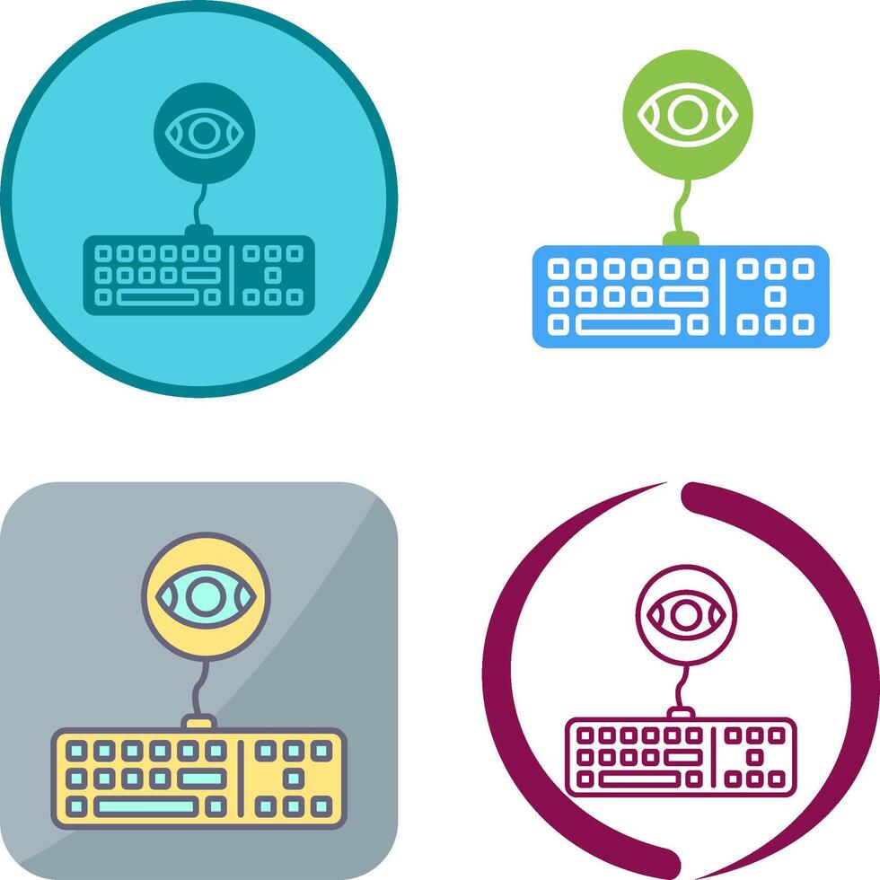 Keylogger Icon Design vector