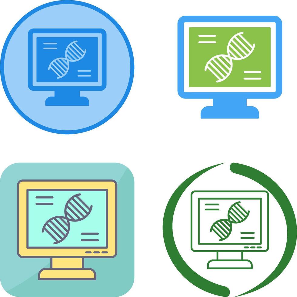 Dna Test Icon Design vector