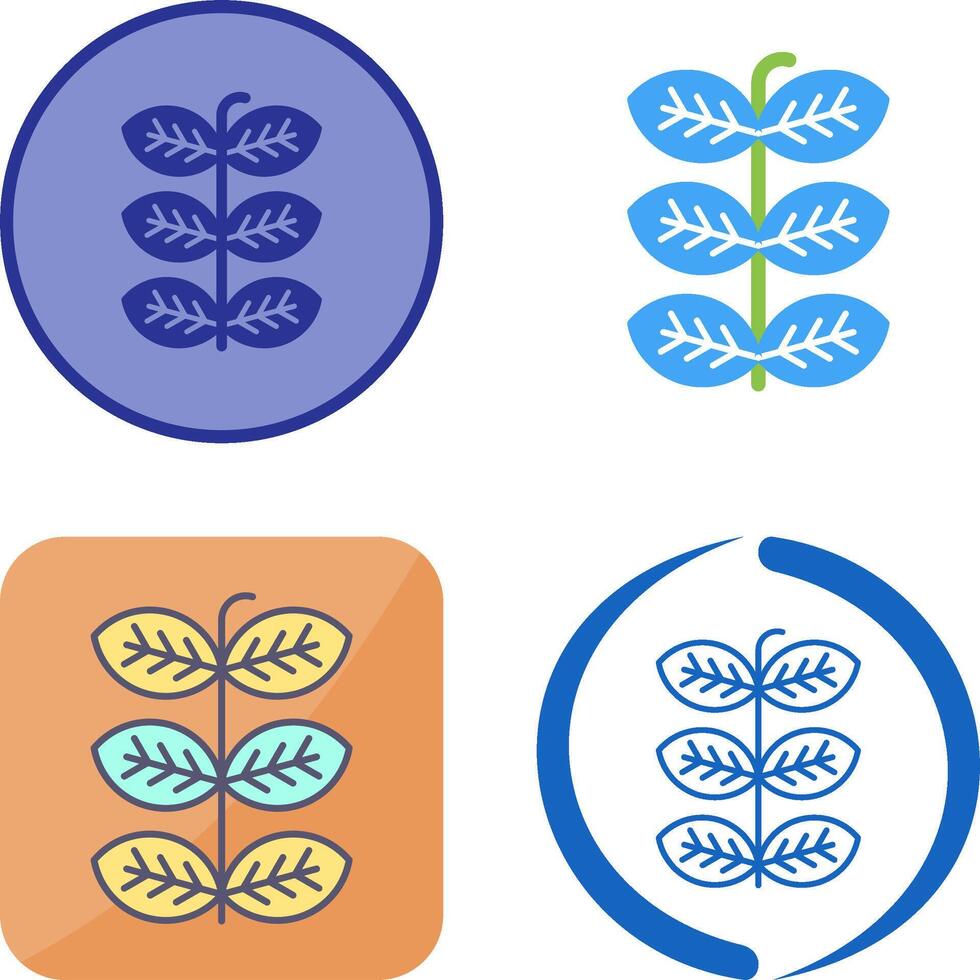 Tobacco Leafs Icon Design vector