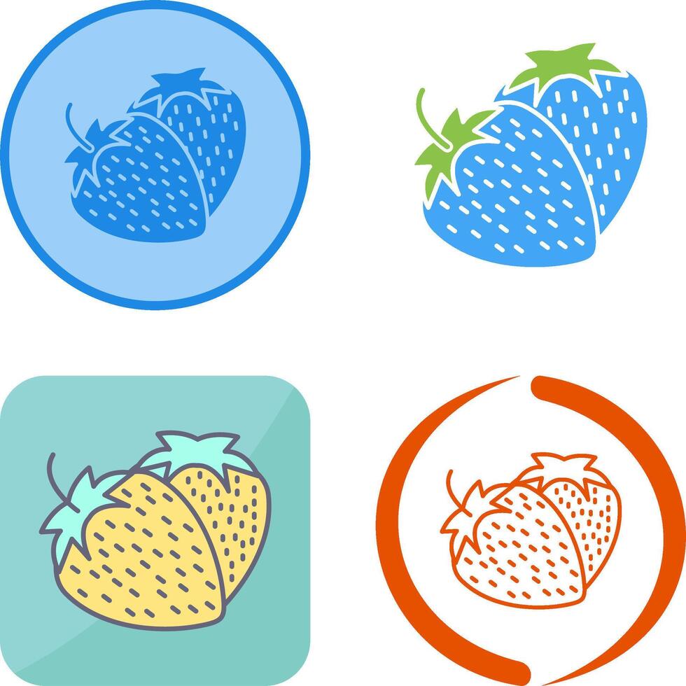 Strawberry Icon Design vector