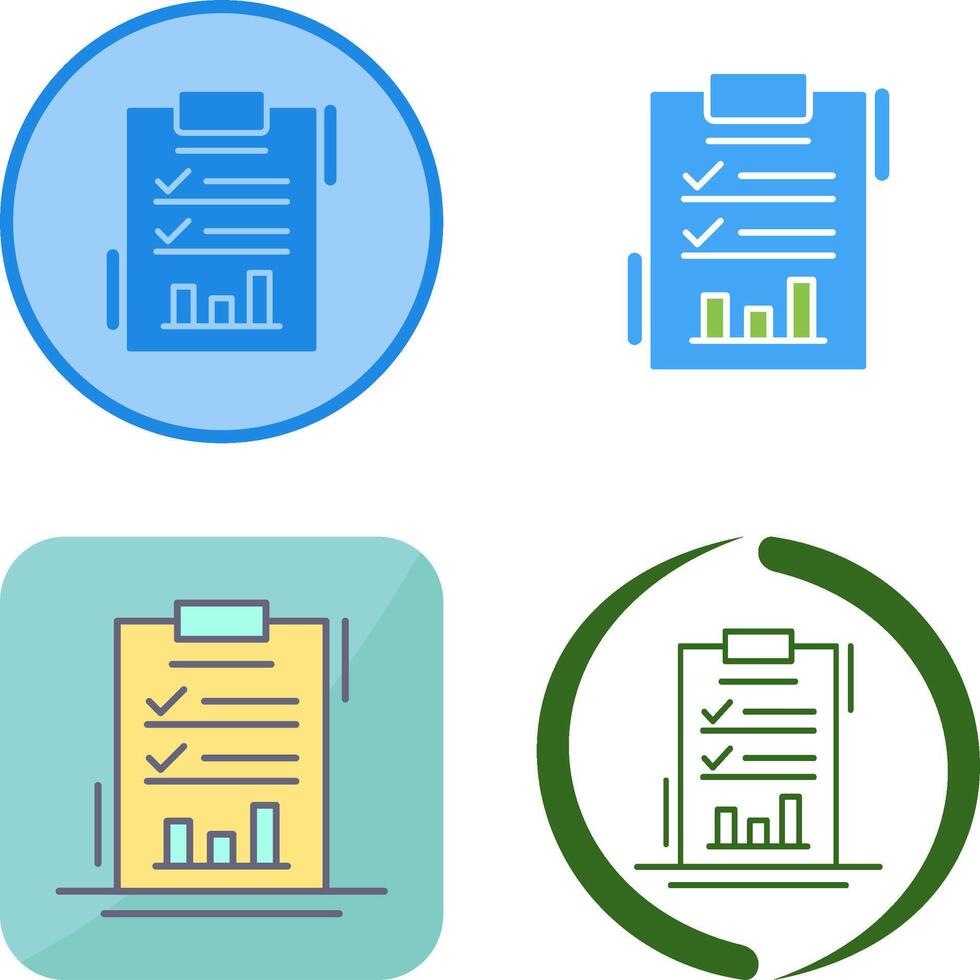 Report List Icon Design vector