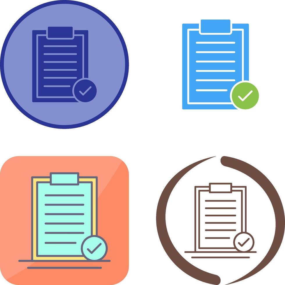 Selected Icon Design vector