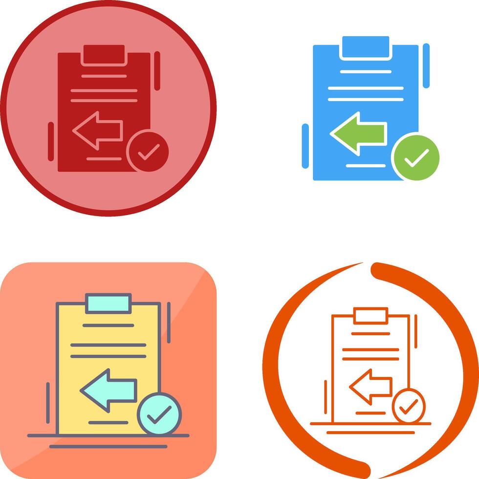 Return Icon Design vector