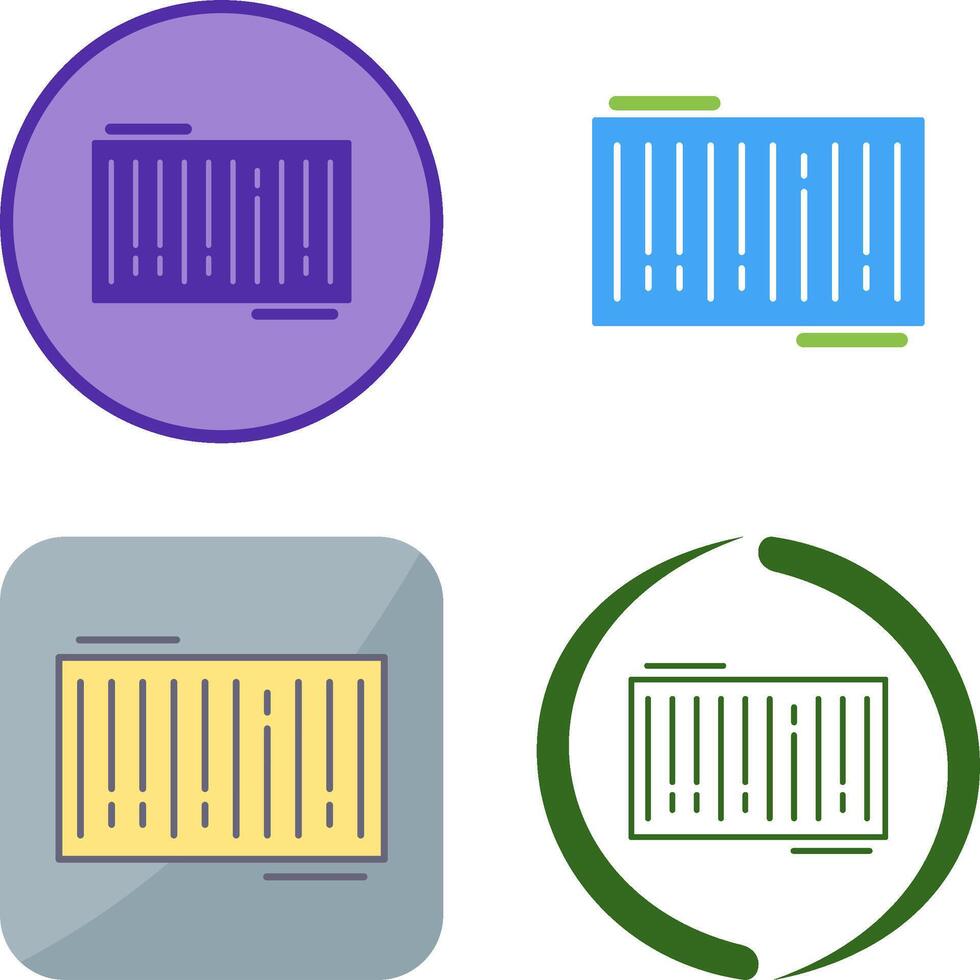 Barcode Icon Design vector