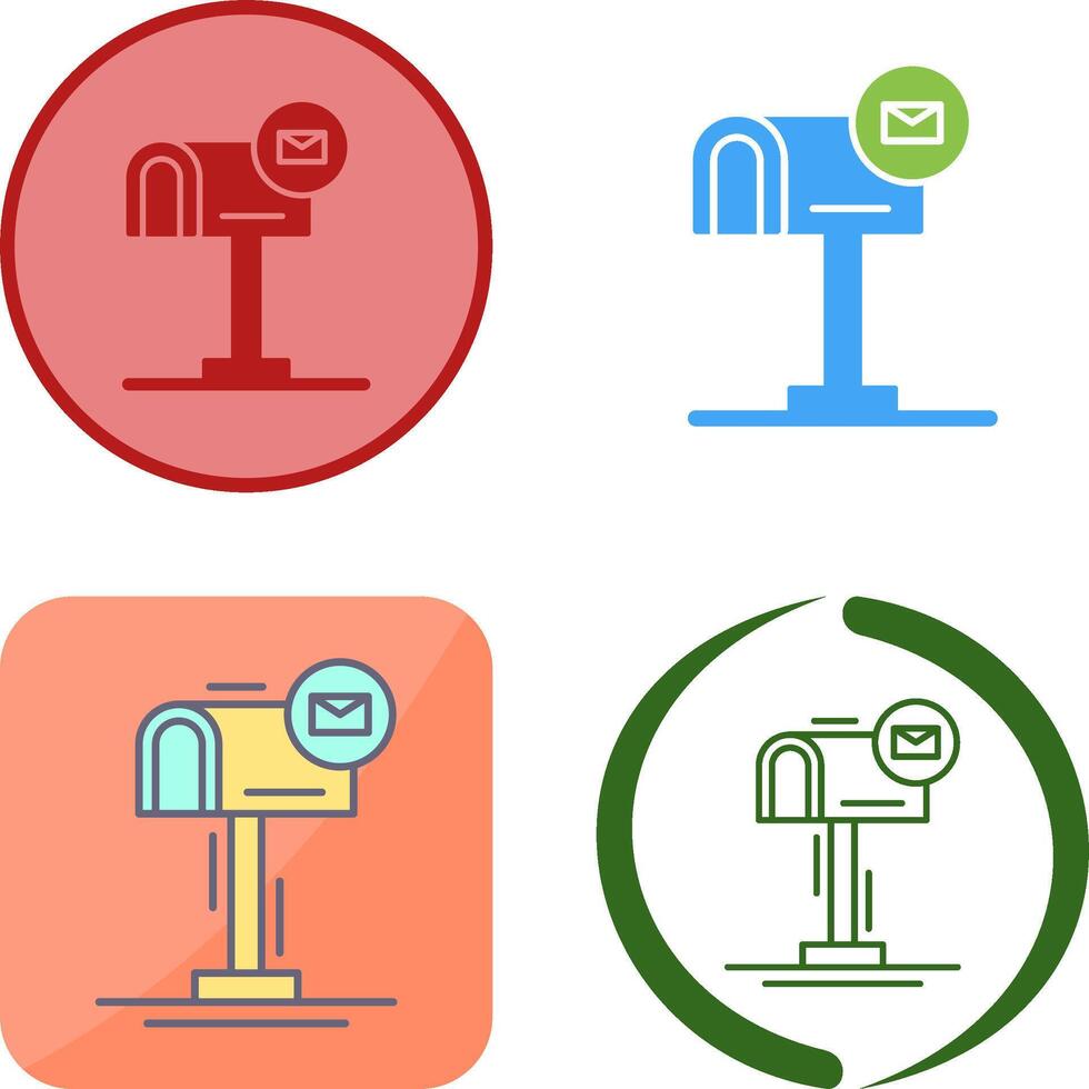 Mail Box Icon Design vector