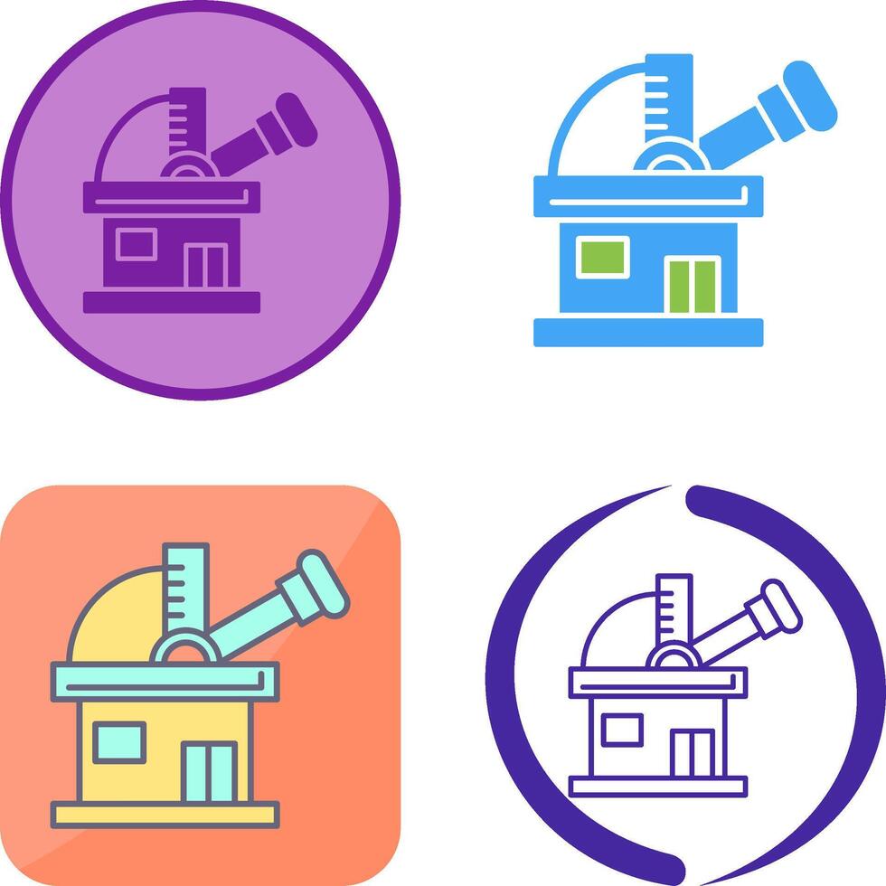 Observatory Icon Design vector