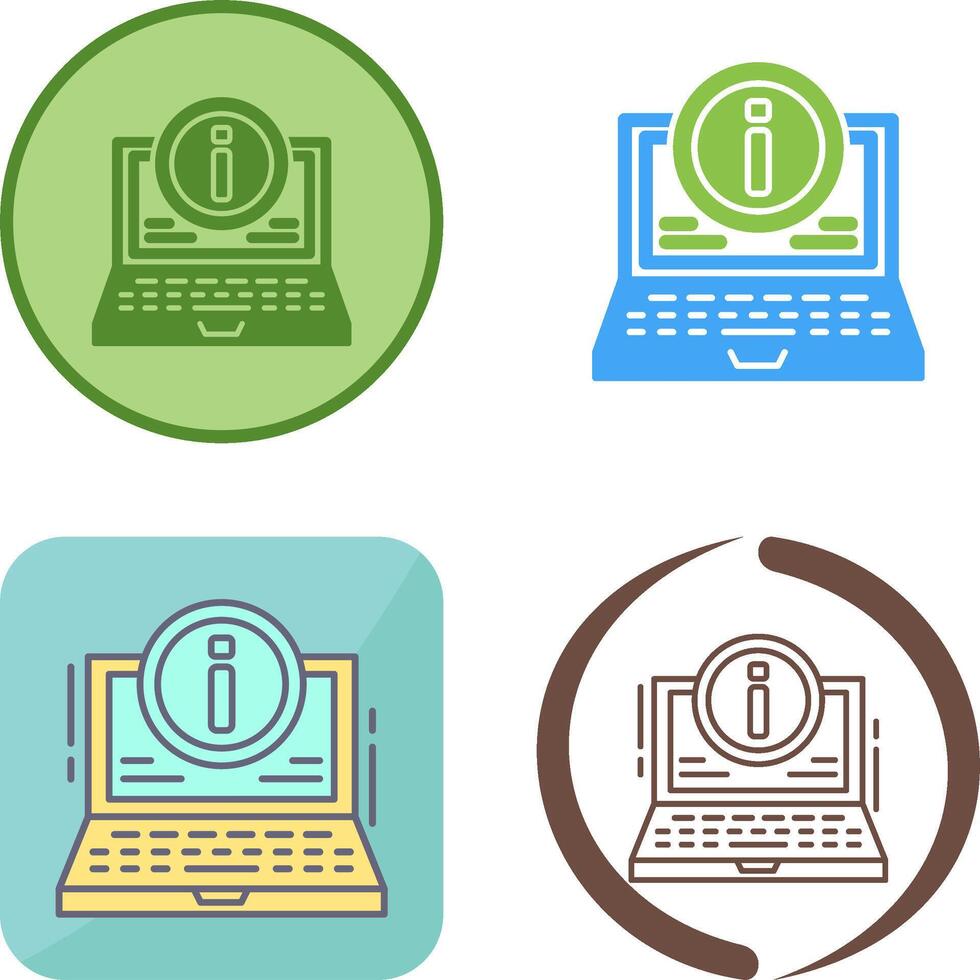 Laptop Icon Design vector