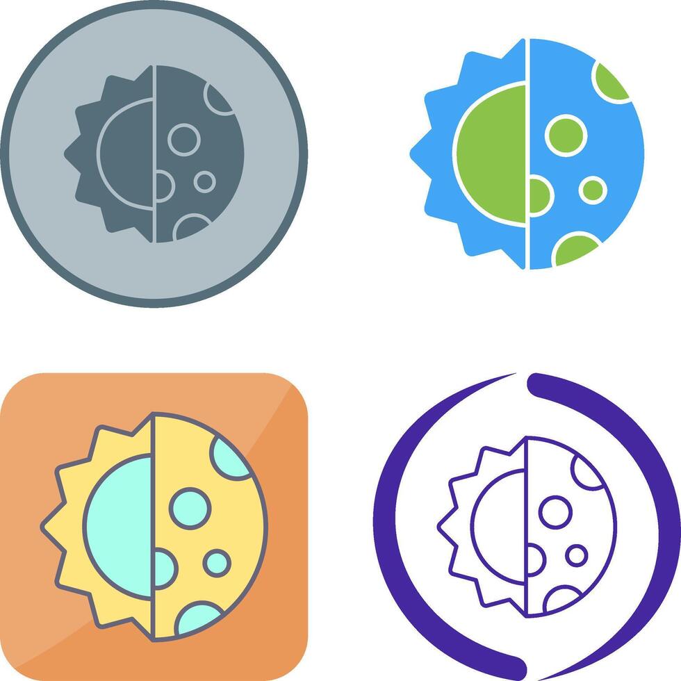 Day And Nigt Icon Design vector