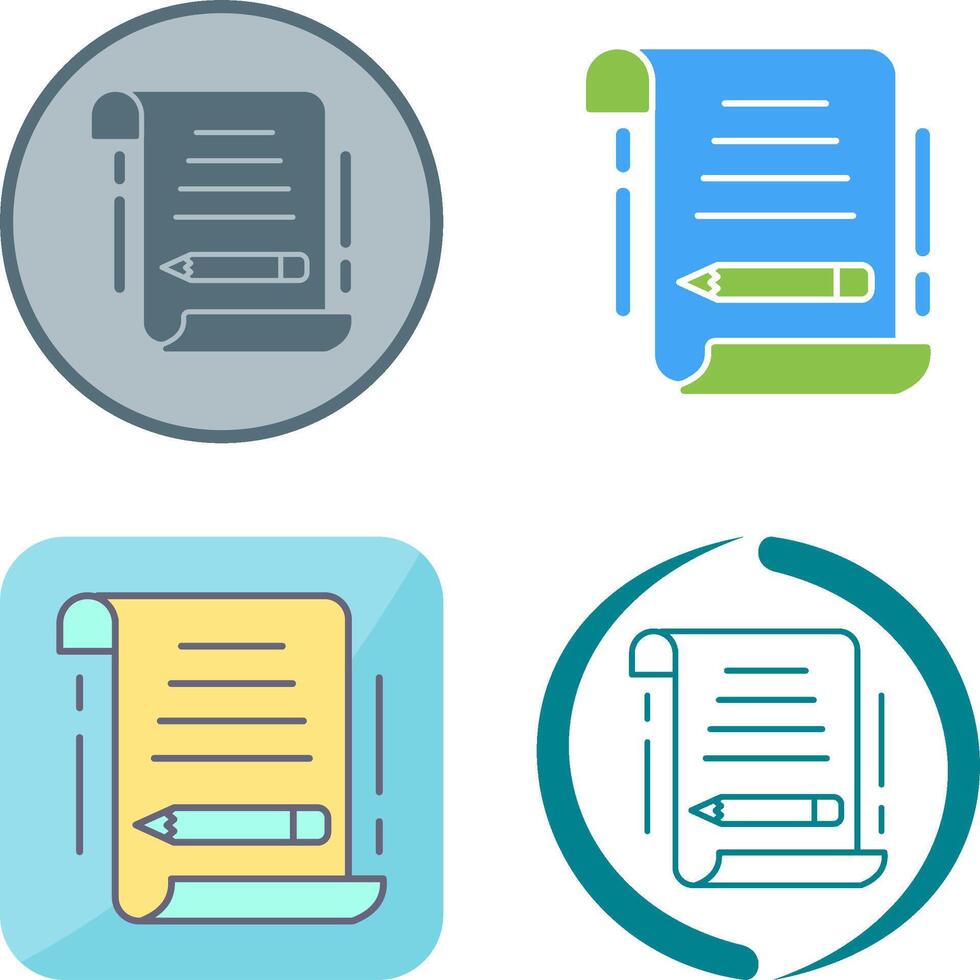 Write Icon Design vector