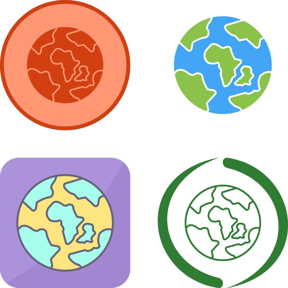 Earth Icon Design vector