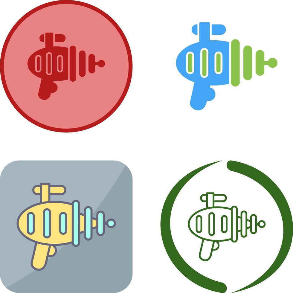 Laser Gun Icon Design vector
