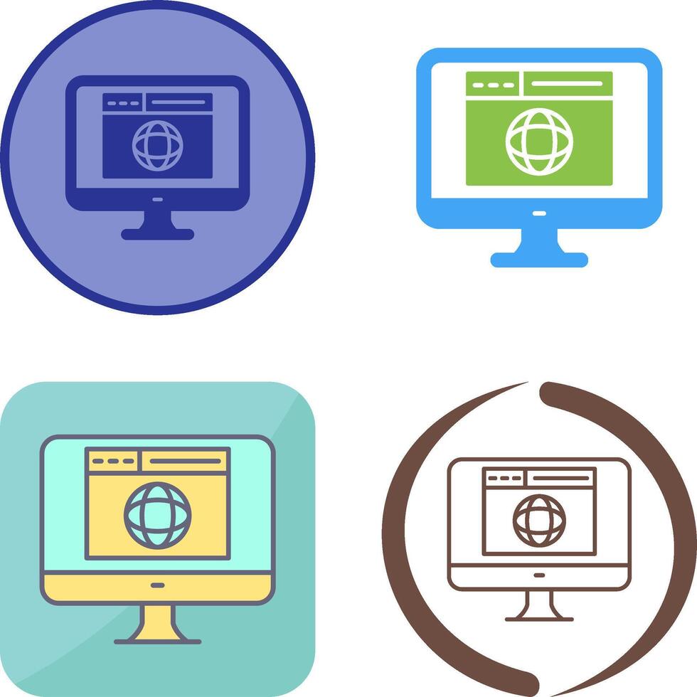 Website Icon Design vector