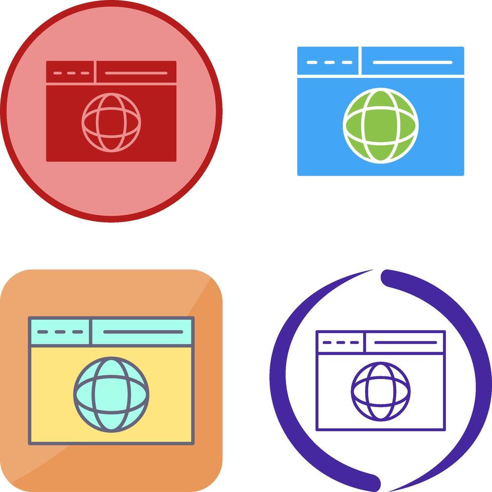 Web Page Icon Design vector