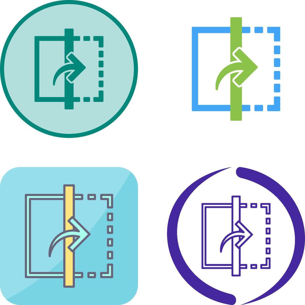 Reflect Icon Design vector