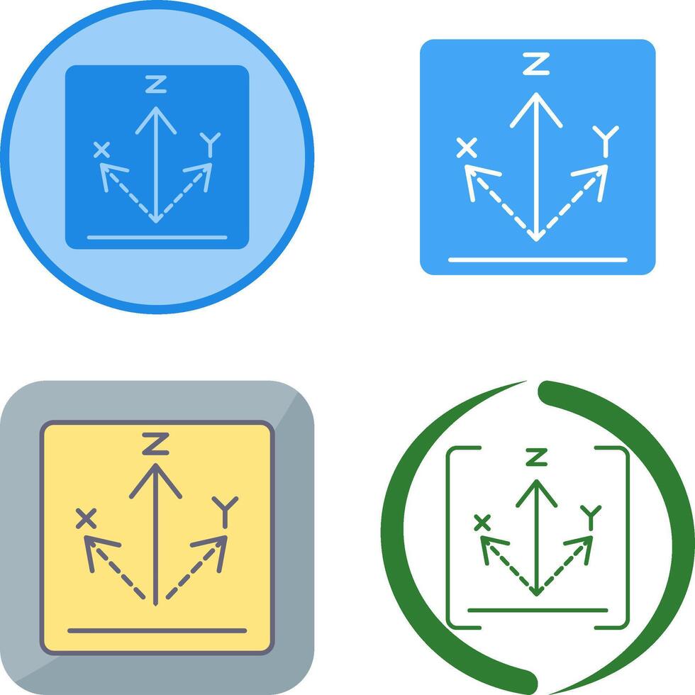 Axis Icon Design vector