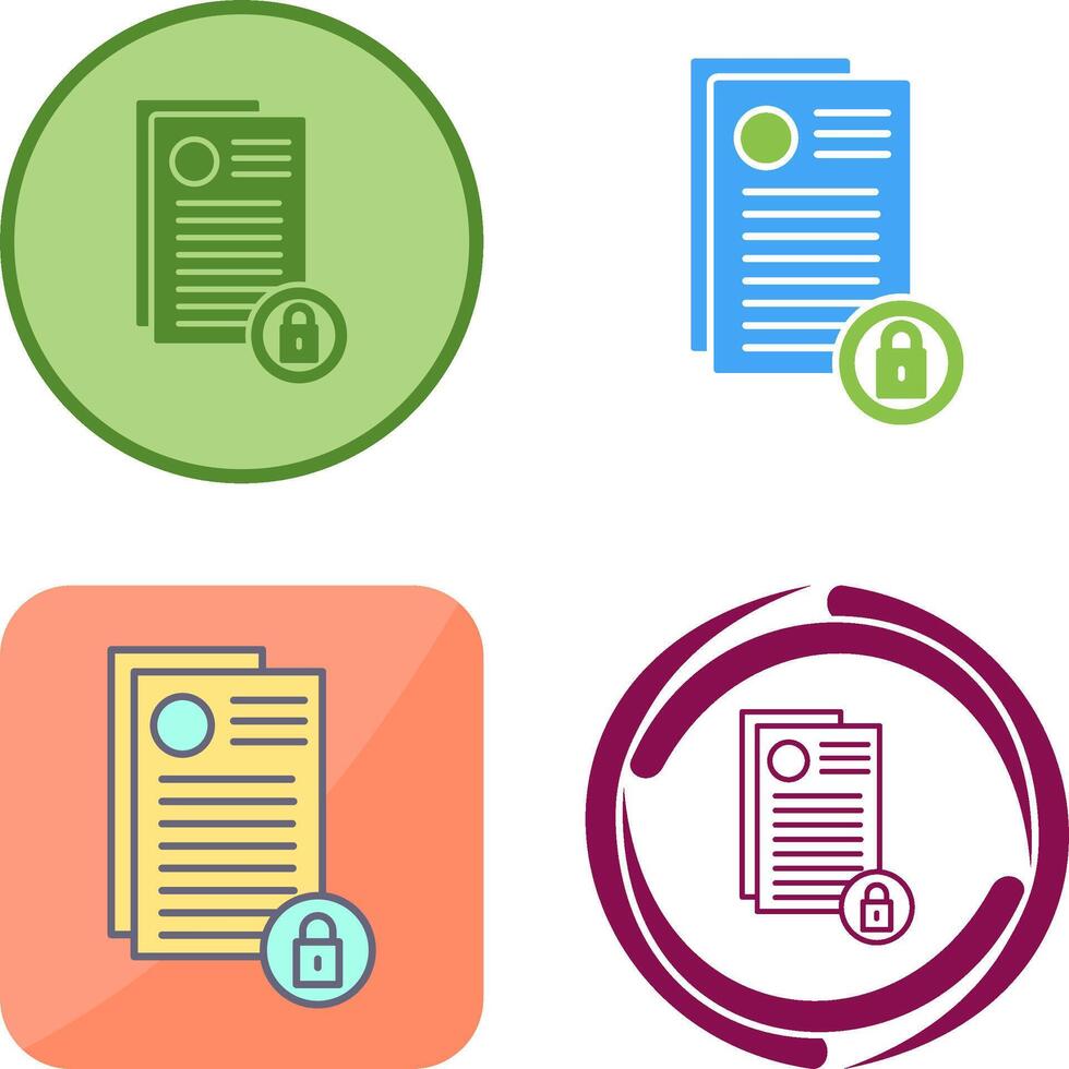 Privacy Icon Design vector