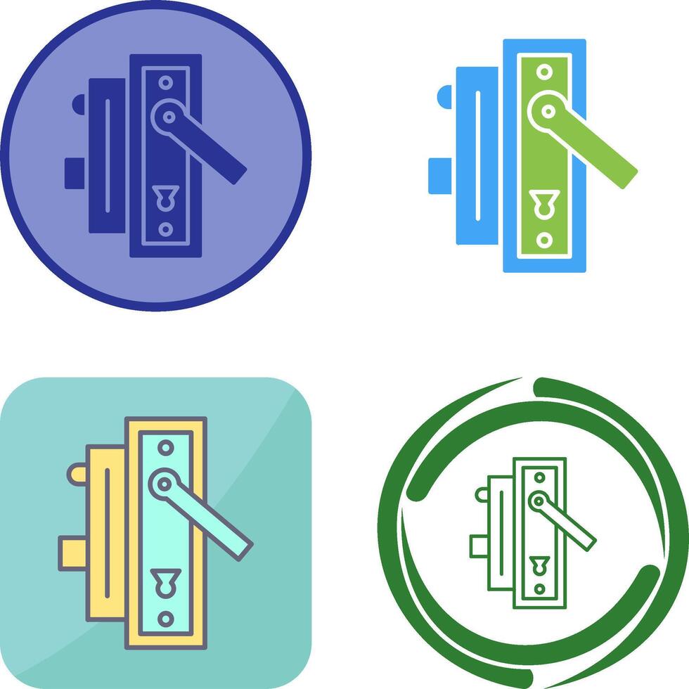 Door Handle Icon Design vector